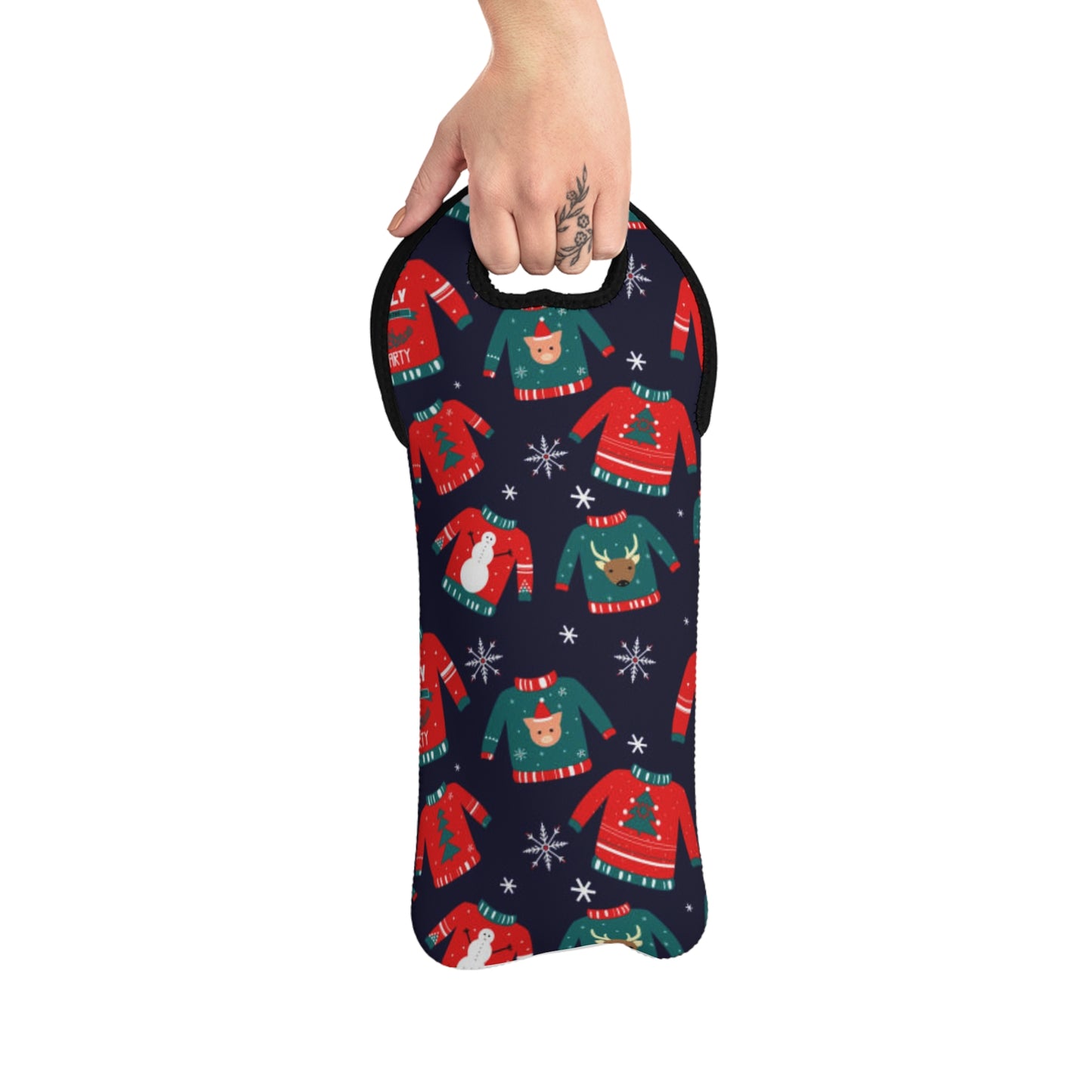 Ugly Sweater Wine Tote Bag