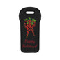 Holiday Holly Wine Tote Bag