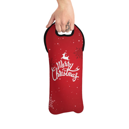 Christmas Wine Tote Bag