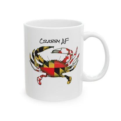 Crabby AF Ceramic Mug 11oz