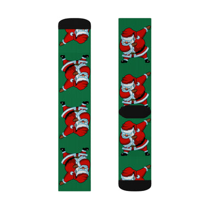 Dabbing Santa Socks