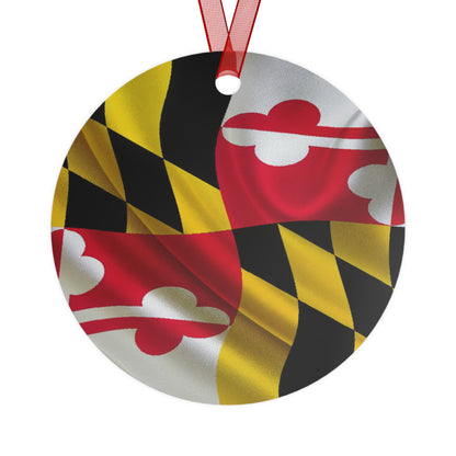 MD Flag Metal Ornaments