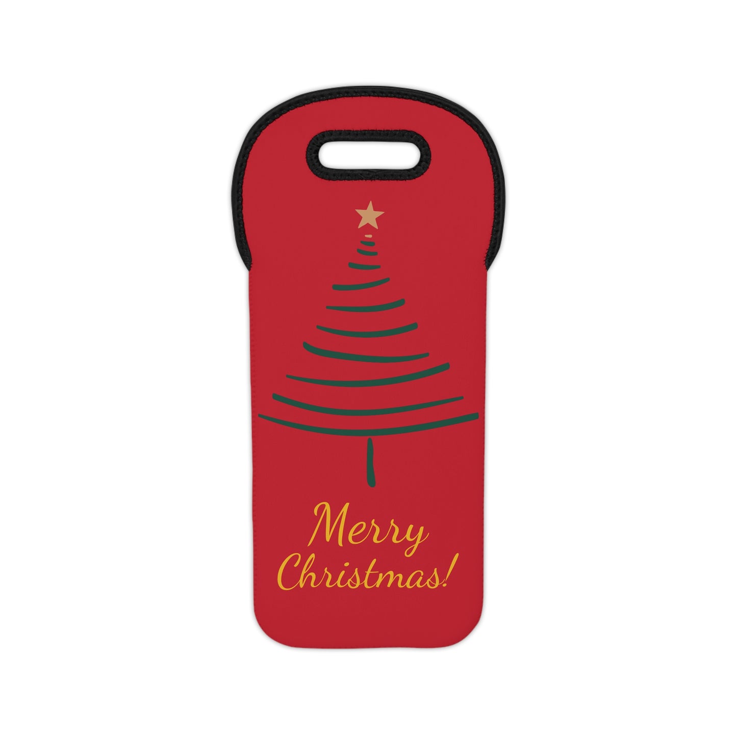 Merry Christmas Wine Tote Bag