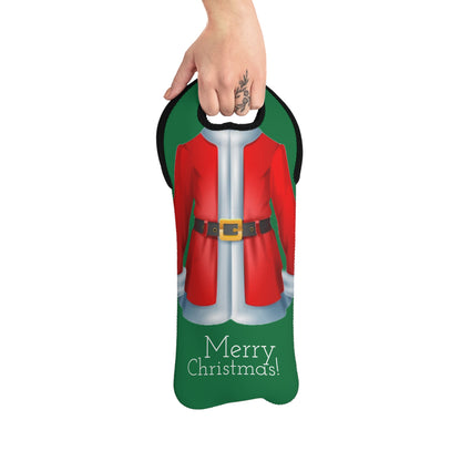 Santa Suit Wine Tote Bag