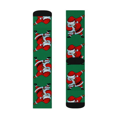 Dabbing Santa Socks