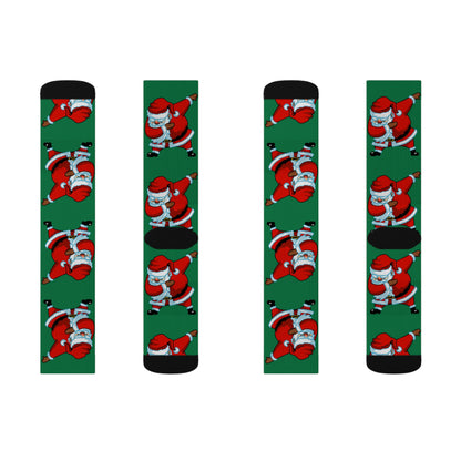 Dabbing Santa Socks