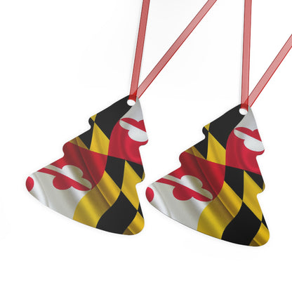 MD Flag Metal Ornaments