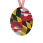 MD Flag Metal Ornaments