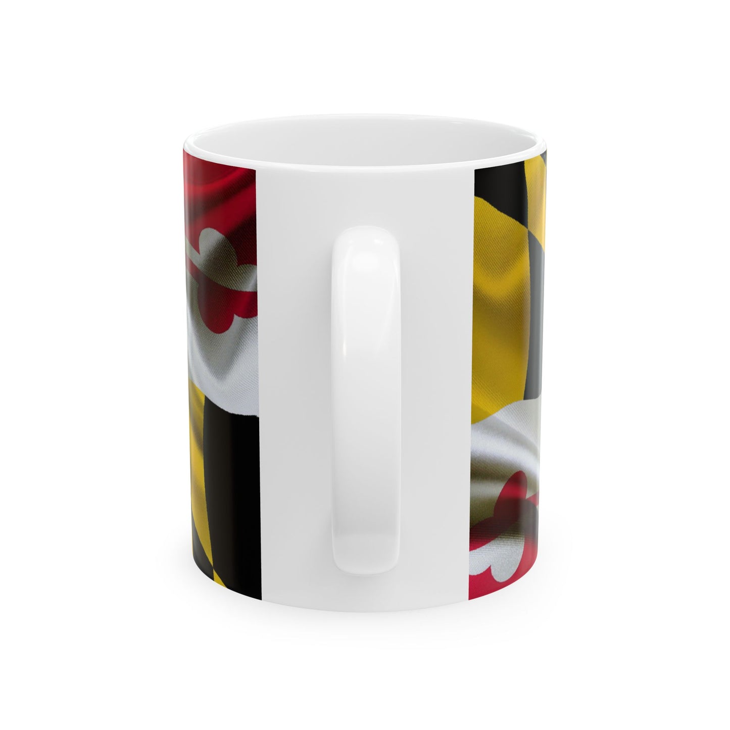 Wavy MD Flag Ceramic Mug 11oz