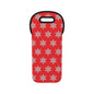 Snowflake Wine Tote Bag - Red