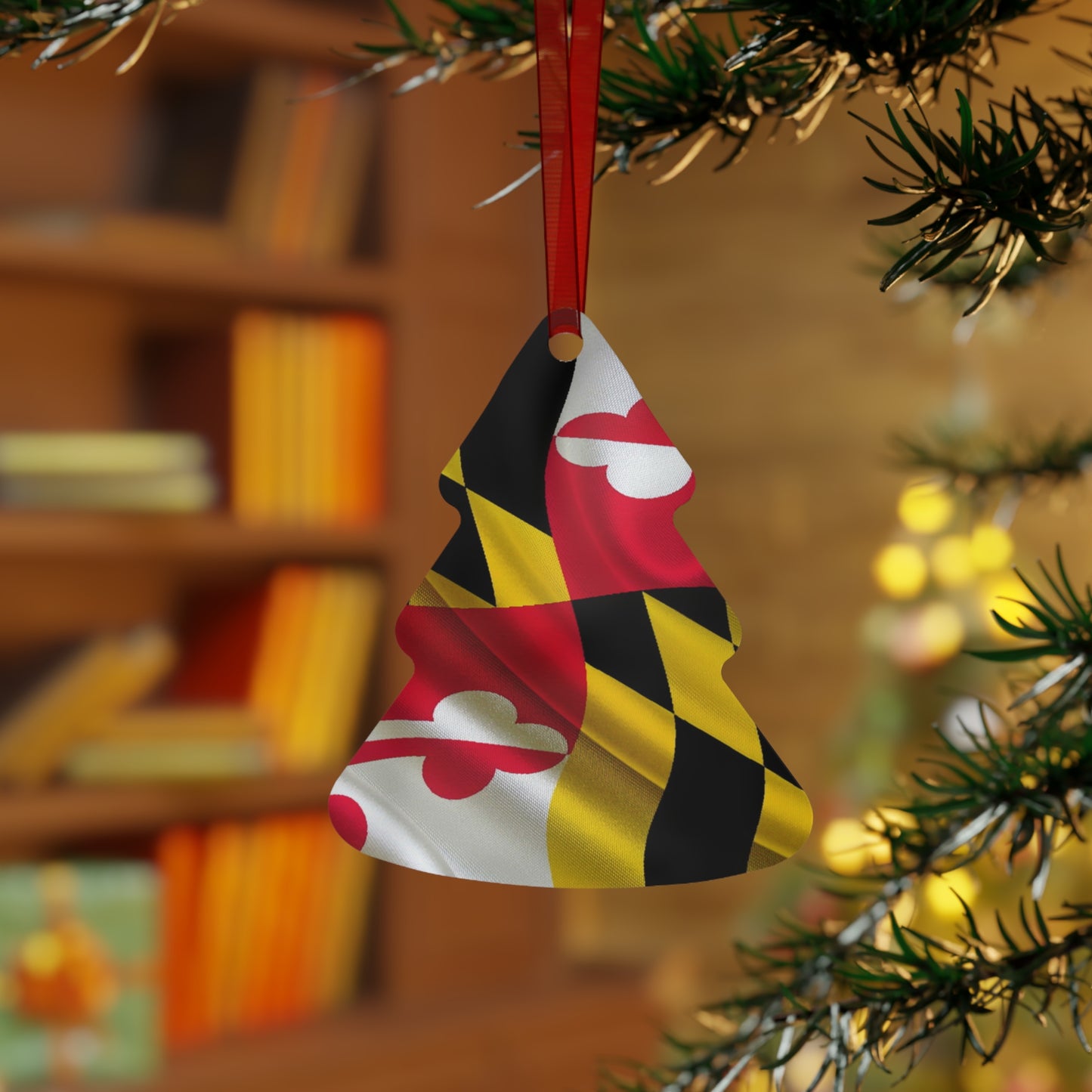 MD Flag Metal Ornaments