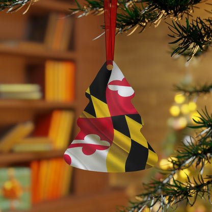 MD Flag Metal Ornaments