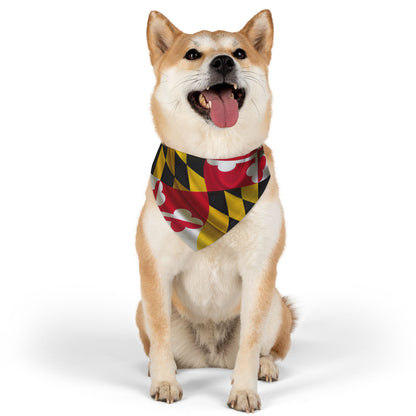 MD Flag Pet Bandana Collar