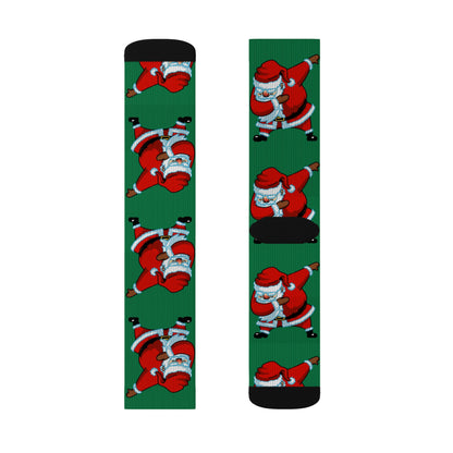 Dabbing Santa Socks