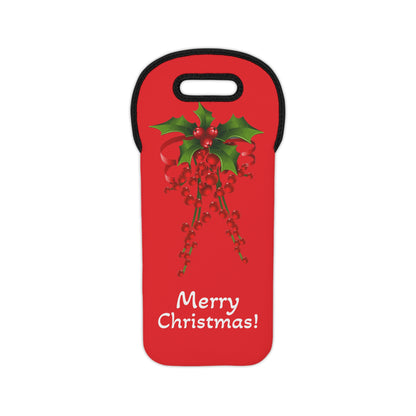 Mistletoe Wine Tote Bag