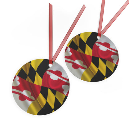 MD Flag Metal Ornaments