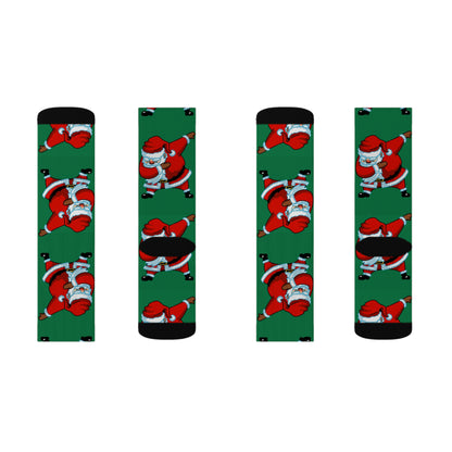 Dabbing Santa Socks