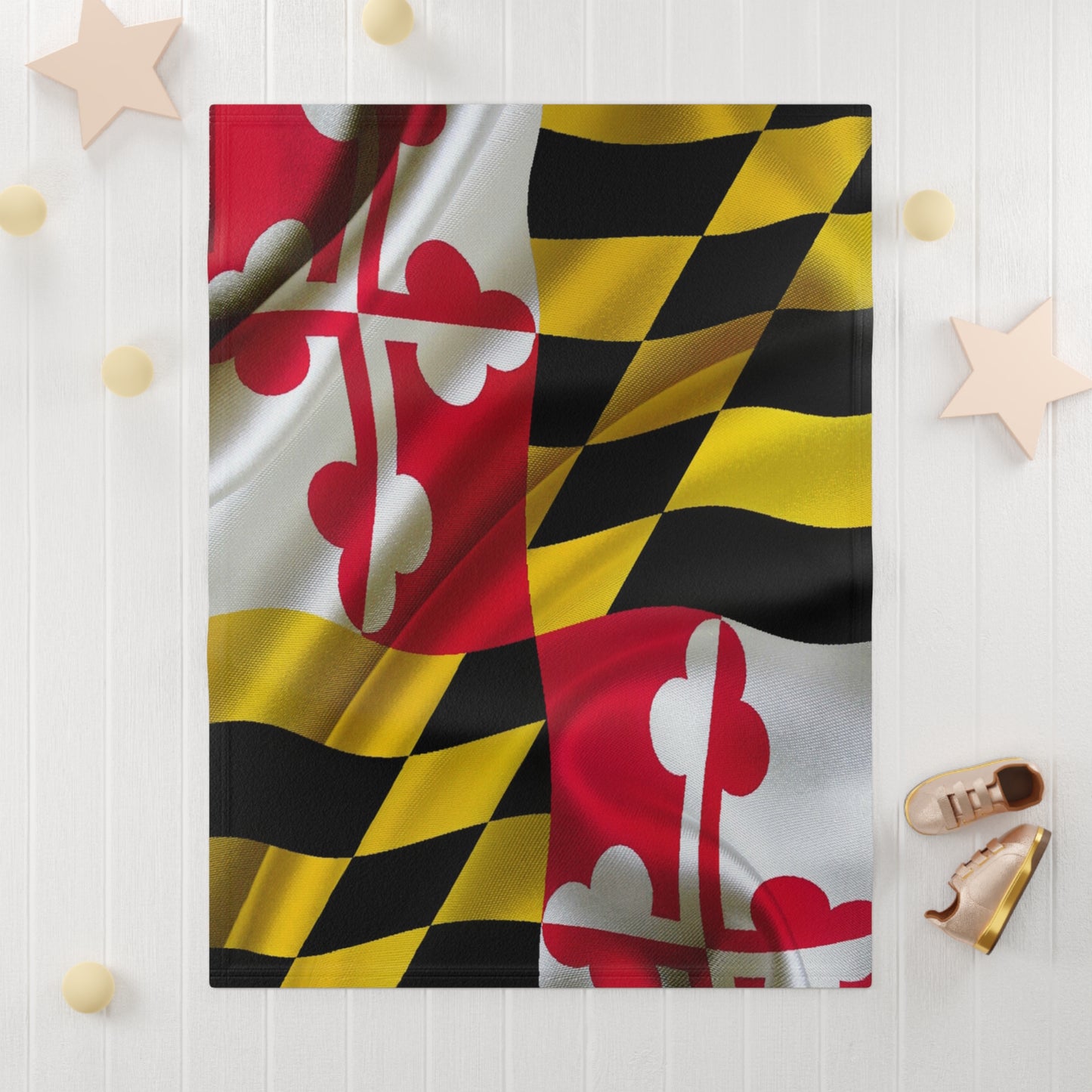 MD Flag Soft Fleece Blanket