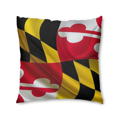 MD Flag Tufted Floor Pillow - Square