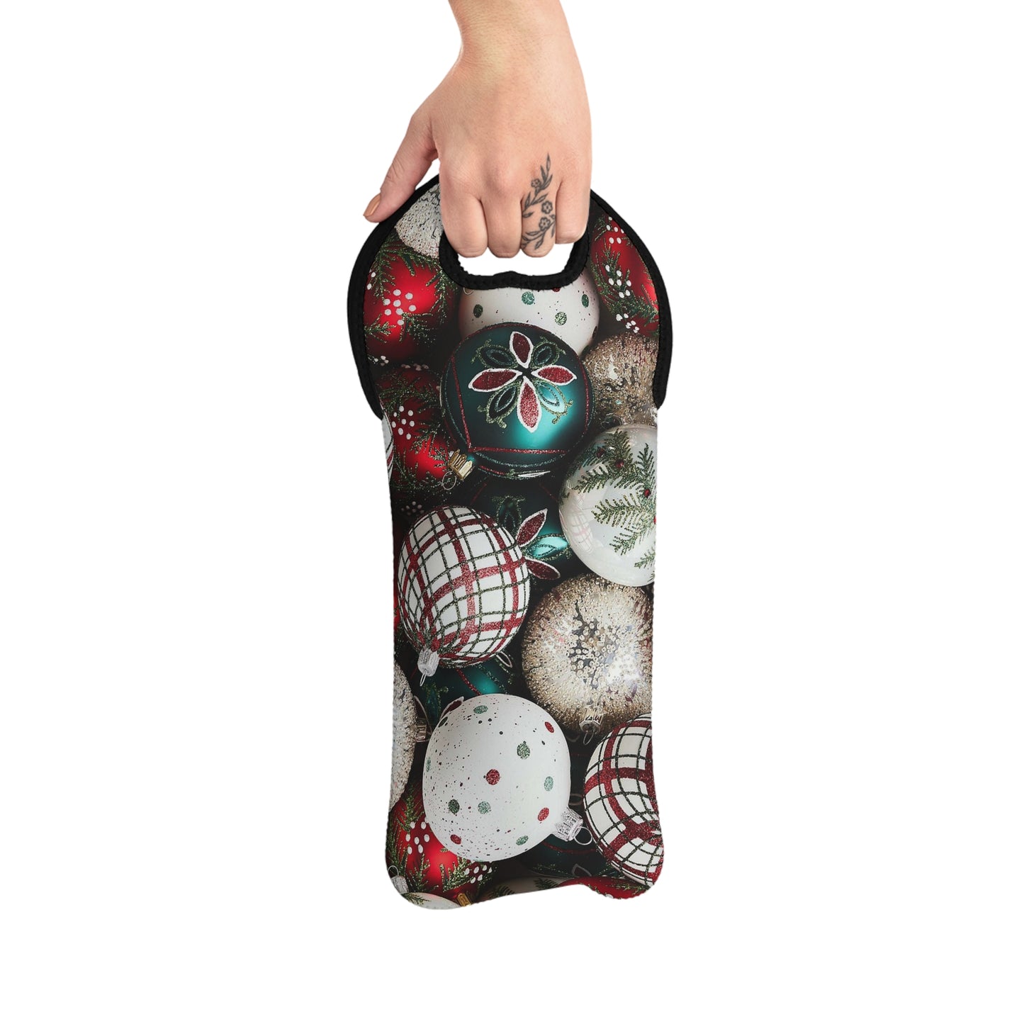 Ornaments Wine Tote Bag