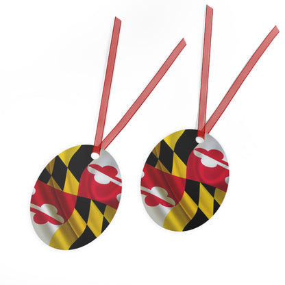 MD Flag Metal Ornaments