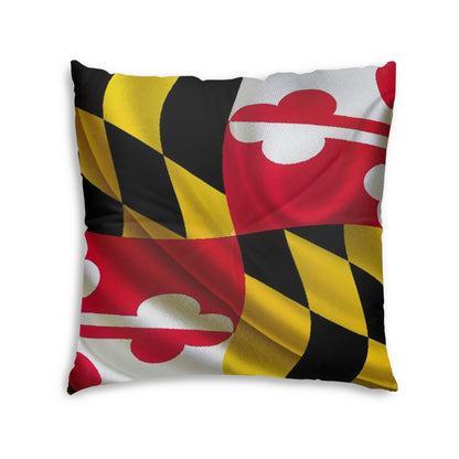 MD Flag Tufted Floor Pillow - Square