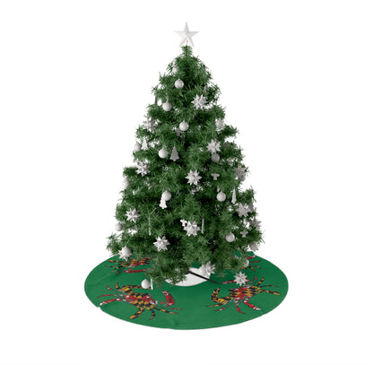 Crabby Christmas Tree Skirt - Green