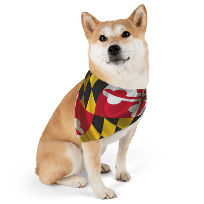 MD Flag Pet Bandana Collar