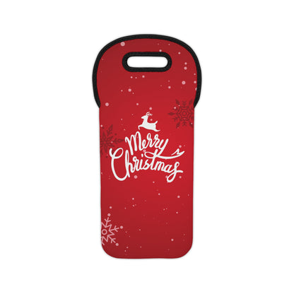 Christmas Wine Tote Bag