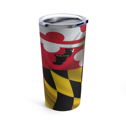 MD Flag 20oz Tumbler - Worcester Co.